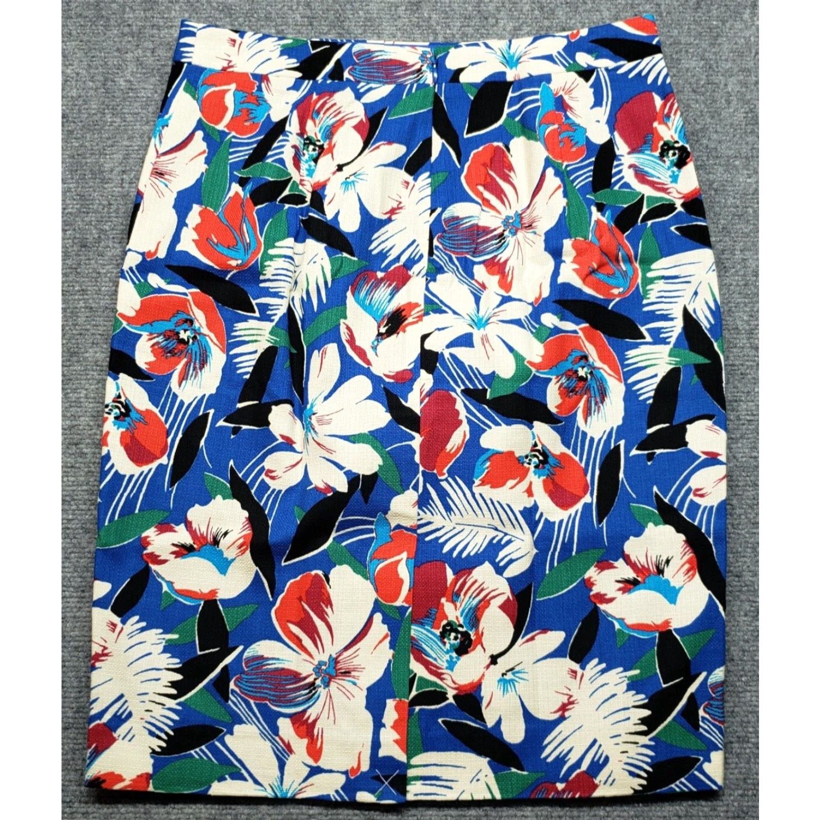 J.Crew J.CREW Floral Pencil Skirt Womens 2 Multicolor Above Knee Lined Cotton Size 26" / US 2 / IT 38 - 3 Thumbnail