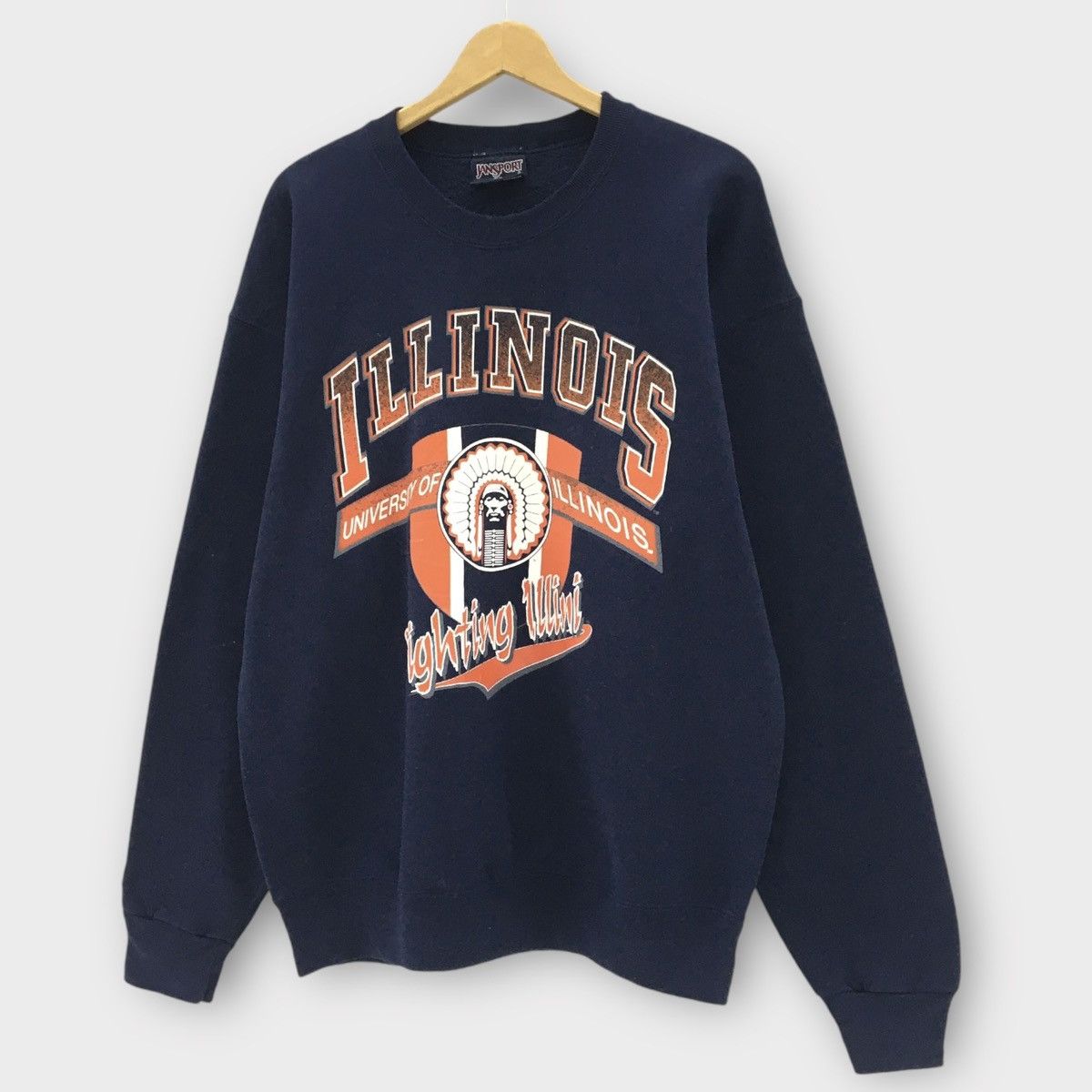 Jansport Vintage 90s Jansport University Of Illinois Crewneck Size US L / EU 52-54 / 3 - 2 Thumbnail