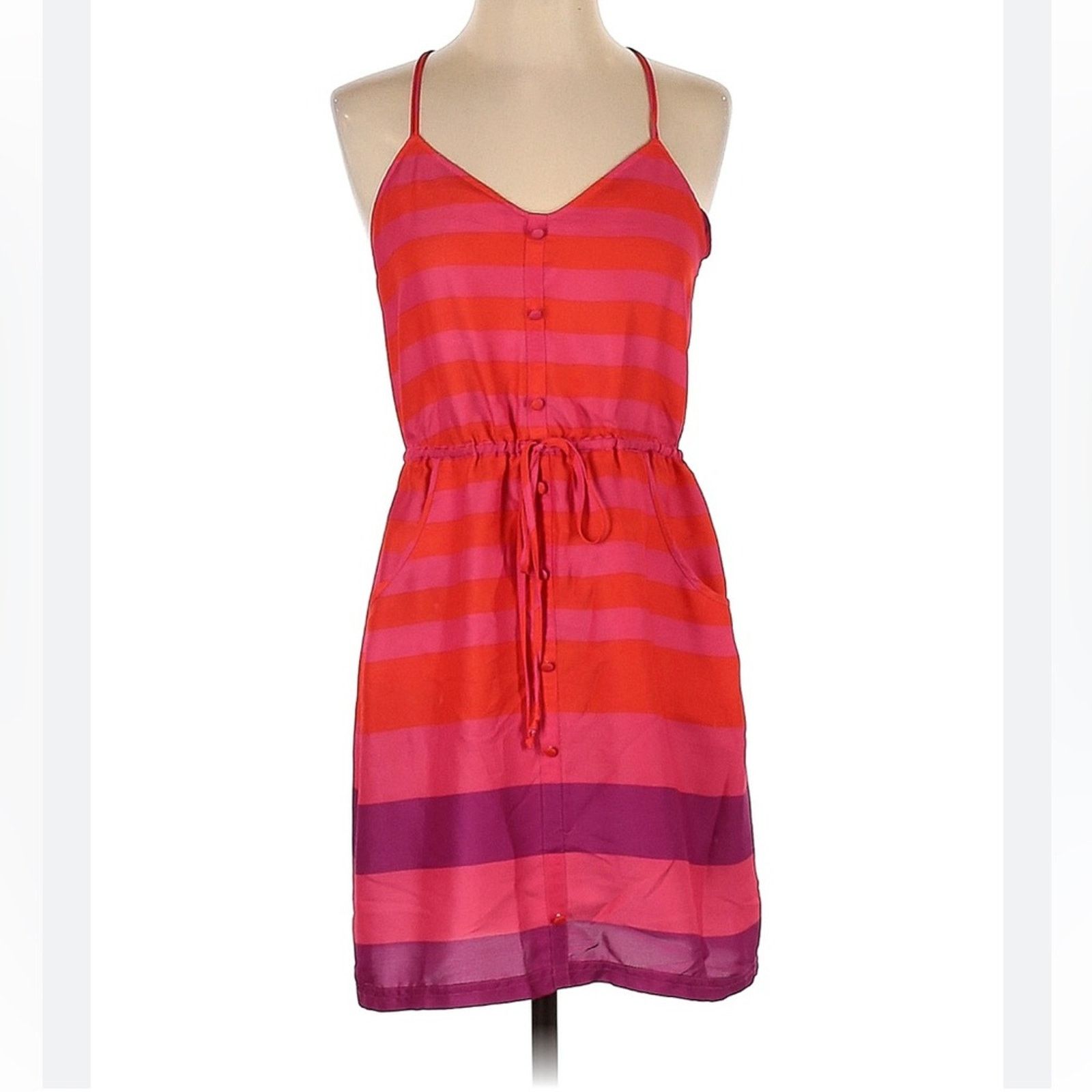 American Eagle Outfitters American Eagle Pink, Orange Purple Sundress, EUC, Size XS Size XS / US 0-2 / IT 36-38 - 1 Thumbnail