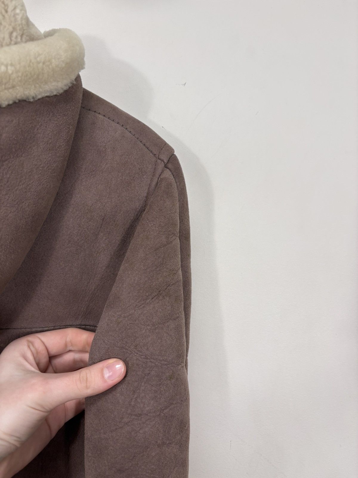 Other Vintage Californian Spring Lamb Leather Sheepskin Jacket Size M / US 6-8 / IT 42-44 - 23 Thumbnail