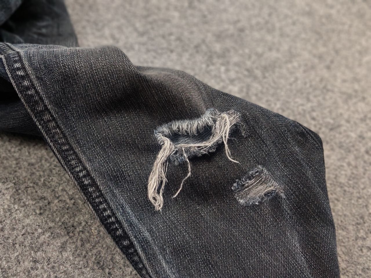 Diesel Diesel Thanaz Vintage Waxed Distressed Denim Jeans l.g.b. Size US 30 / EU 46 - 15 Thumbnail