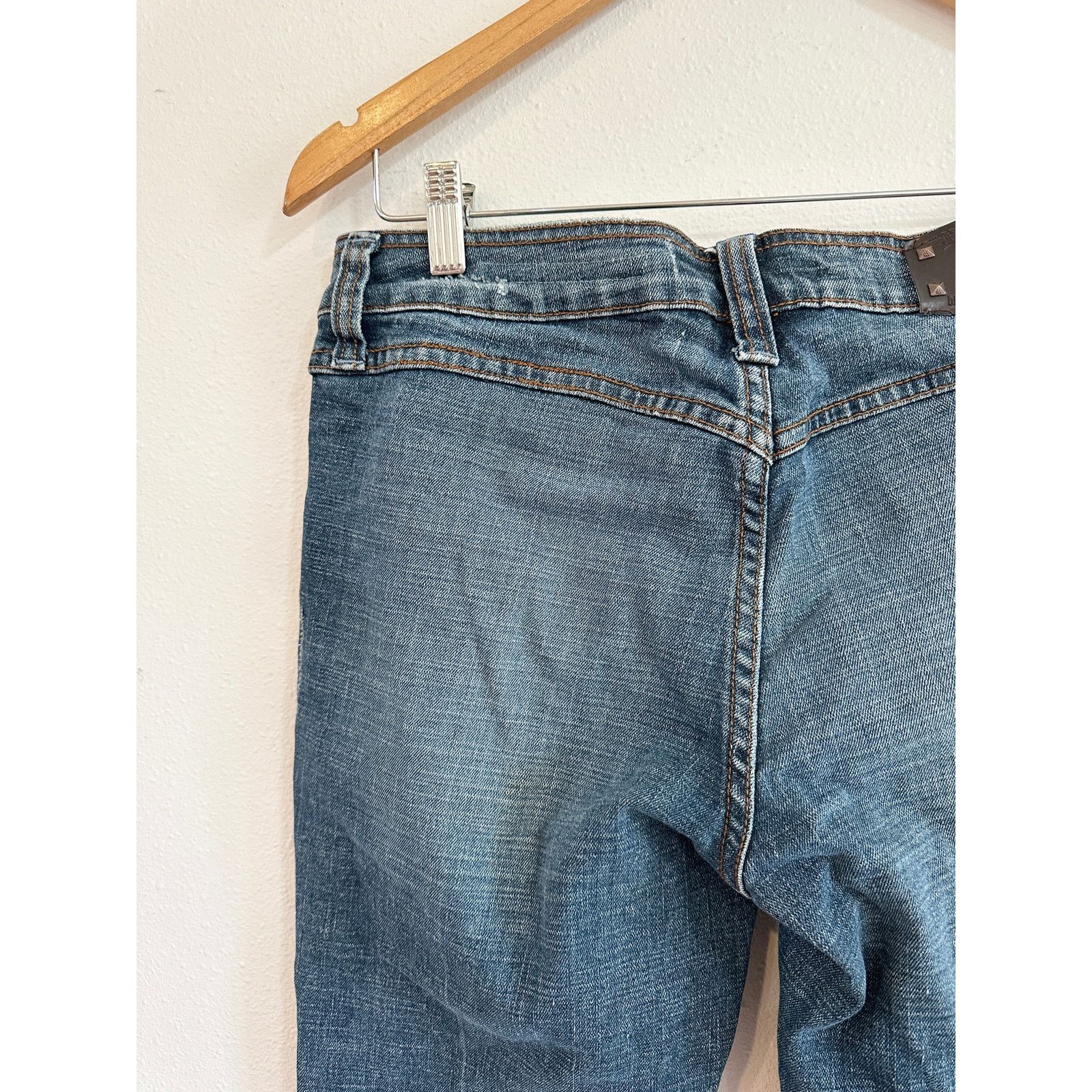 Vintage Y2K Dollhouse Low Rise Bareback Flare Jeans size 13 Size 32" / US 10 / IT 46 - 8 Thumbnail