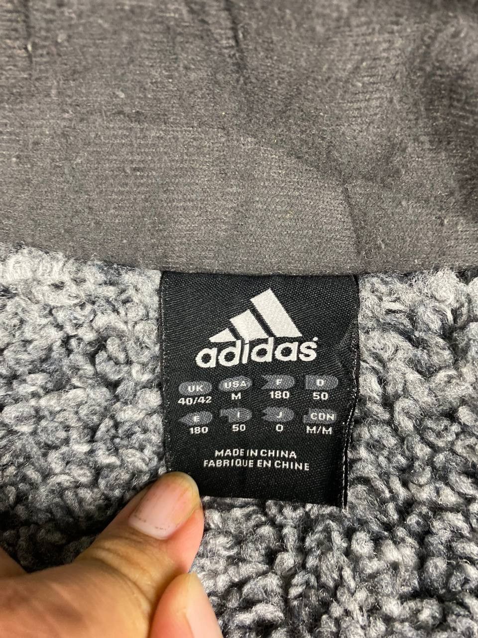 Adidas adidas long jacket sherpa lining nice design Size US M / EU 48-50 / 2 - 8 Thumbnail