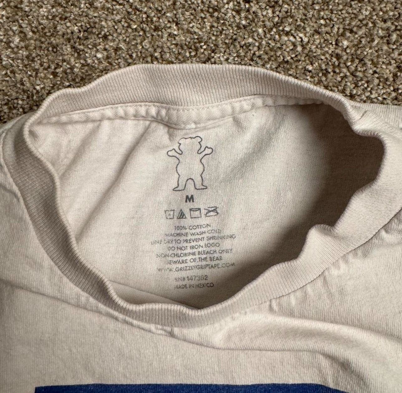Grizzly Griptape VINTAGE GRIZZLY GRAPHIC TEE Size US M / EU 48-50 / 2 - 3 Thumbnail