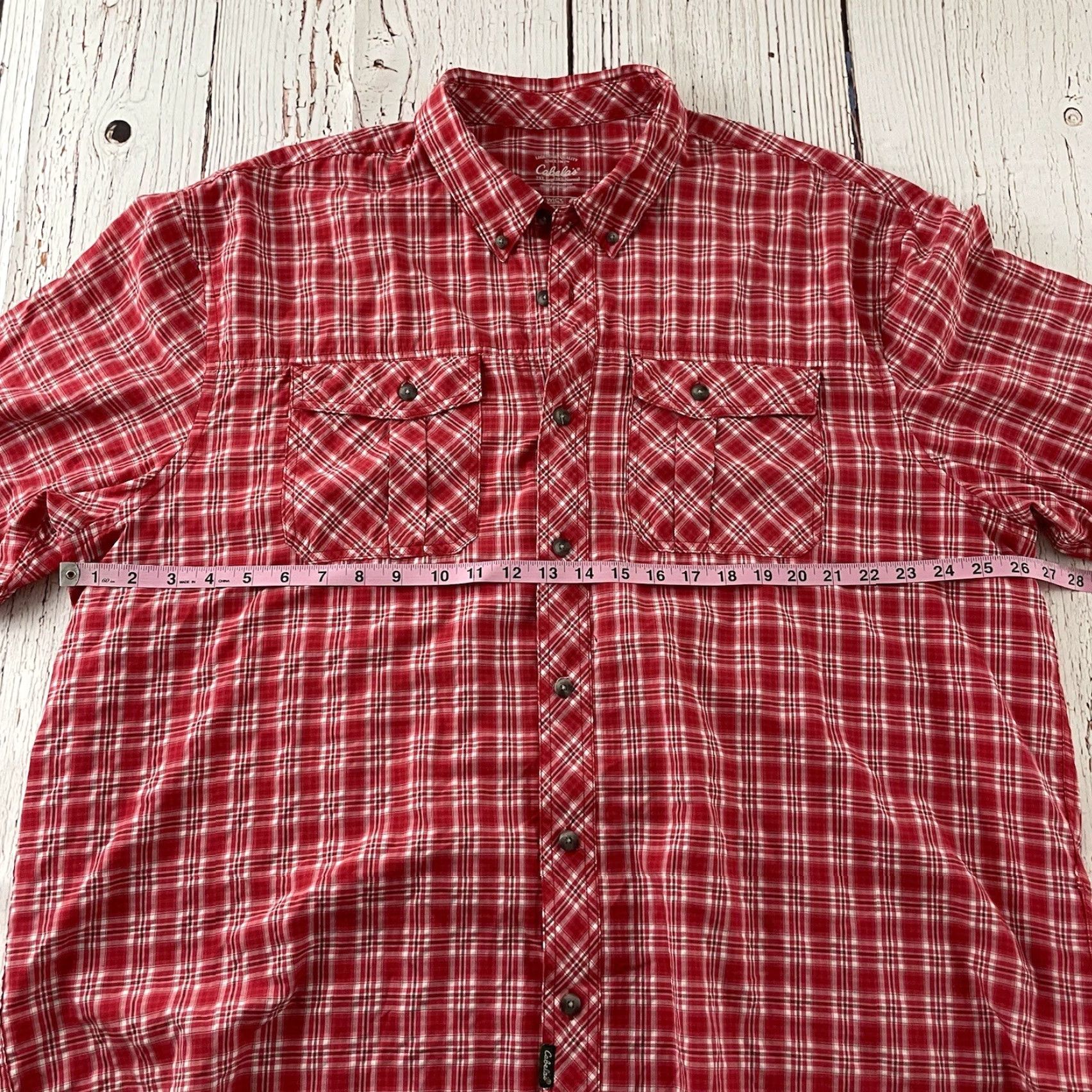 Vintage VINTAGE Cabela's Plaid Wick Advance Short Sleeve Button Front Shirt Men's 2XL Red Size US XXL / EU 58 / 5 - 3 Thumbnail