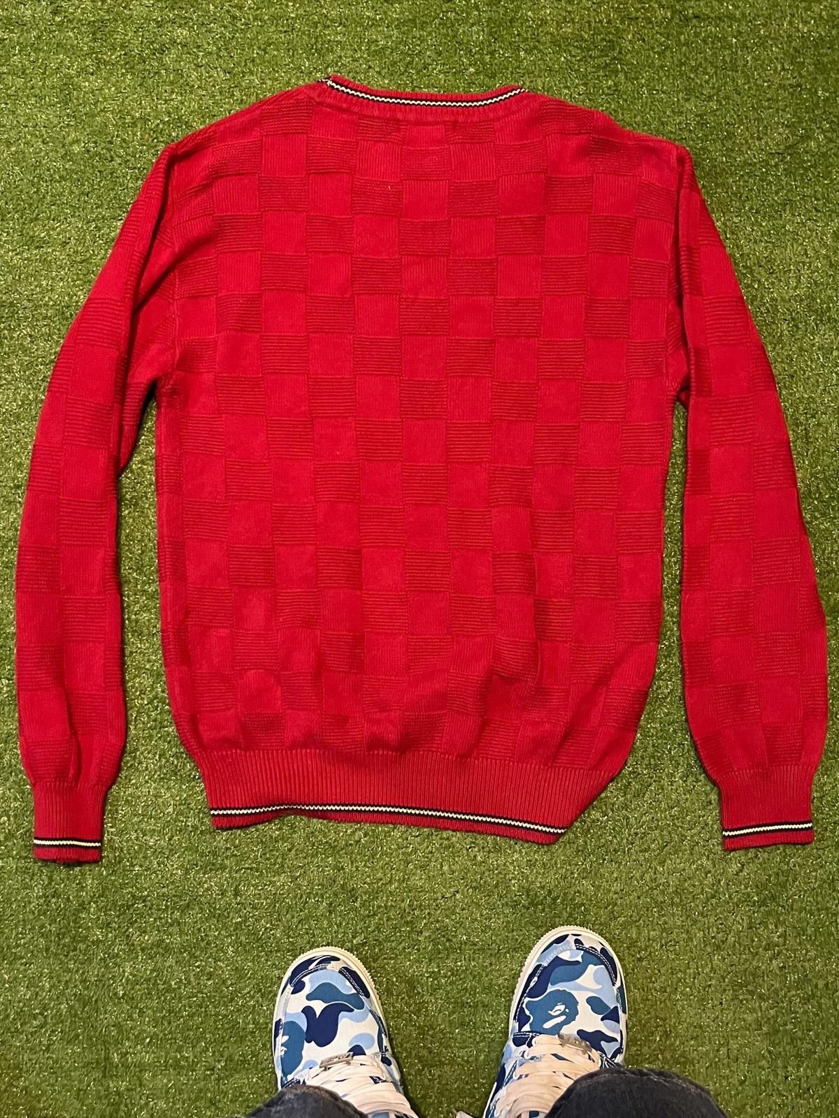 Unknown London Men's Red Crew Neck Sweater with Golf Embroidery Size US M / EU 48-50 / 2 - 2 Thumbnail