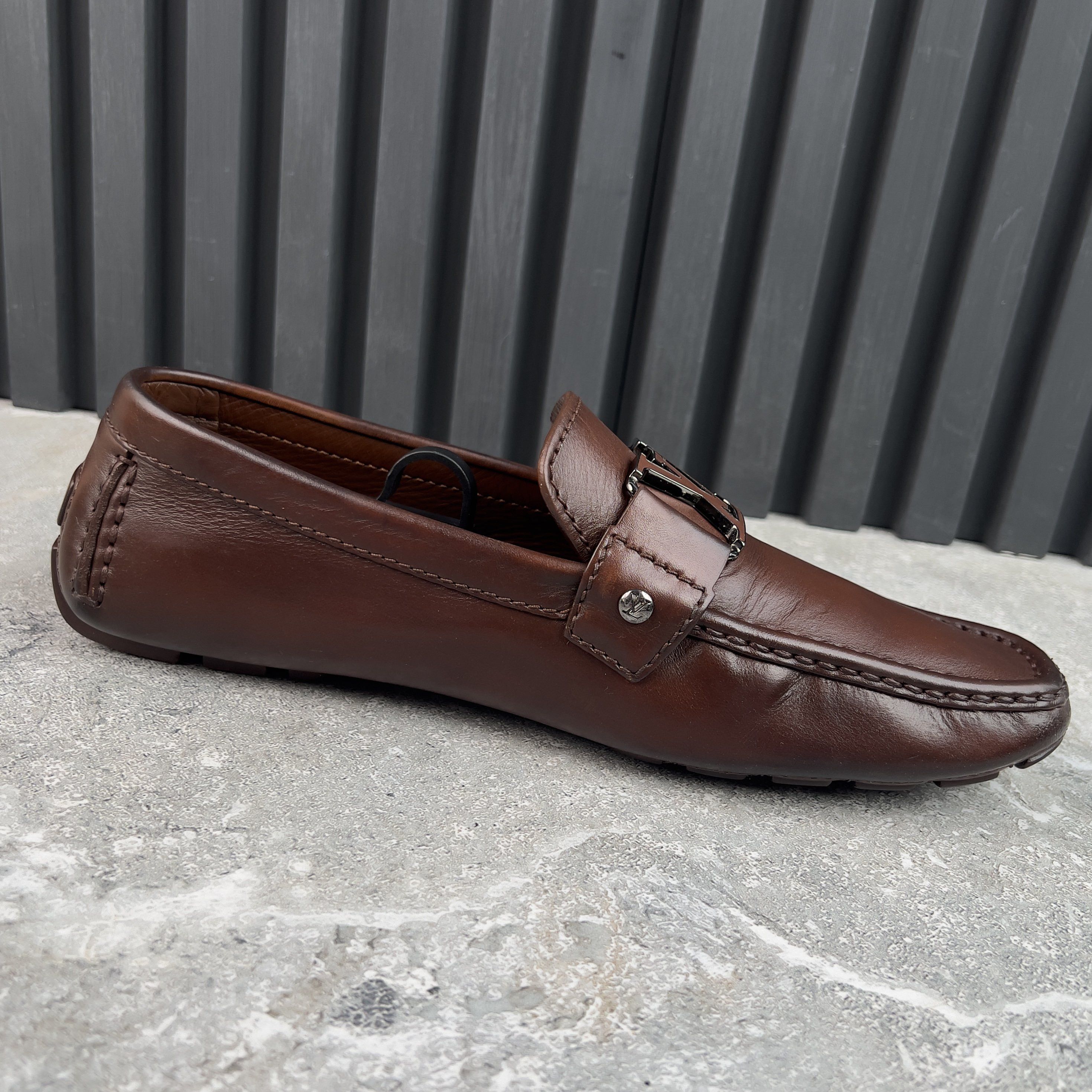 Louis Vuitton Monte Carlo Moccasins Patina Leather Size US 8.5 / EU 41-42 - 6 Thumbnail