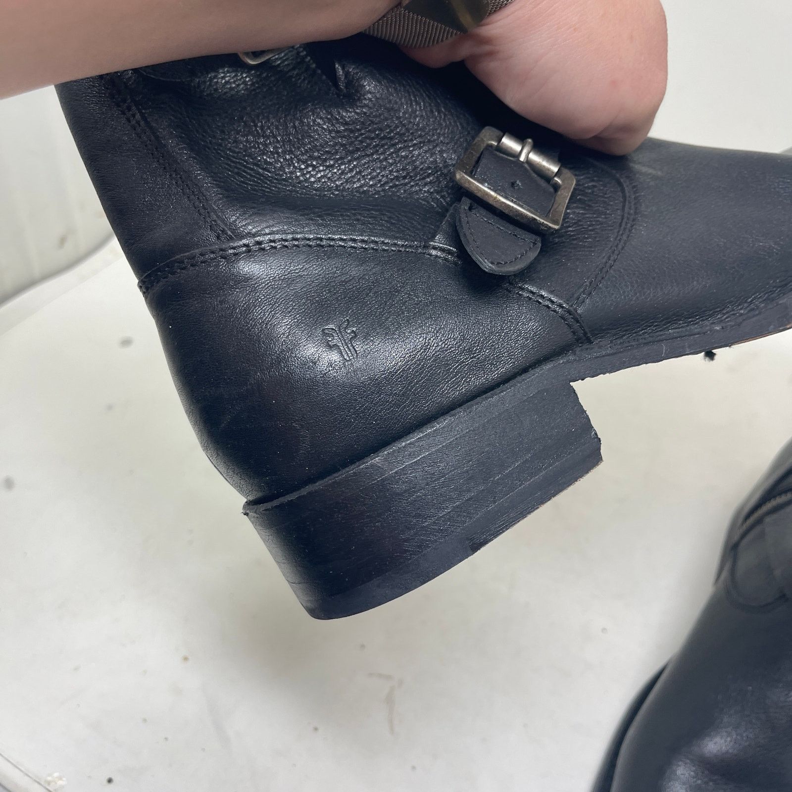 Frye Frye Vicky Black Leather harness Boots Sz 9 Size US 9 / IT 39 - 6 Thumbnail