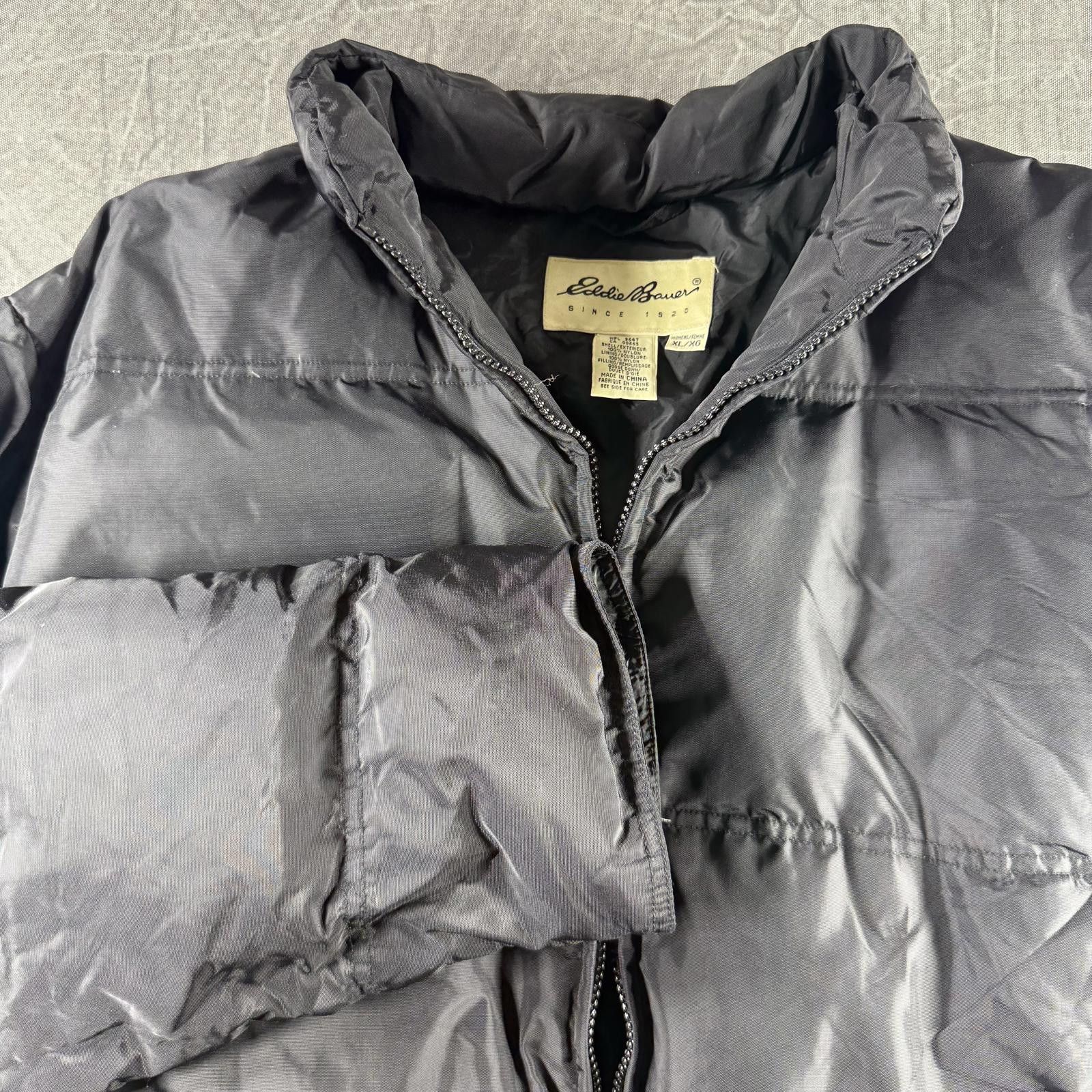 Eddie Bauer L.L. Bean Jacket Women's XL Black Puffer Goose Down Vintage Size XL / US 12-14 / IT 48-50 - 1 Thumbnail