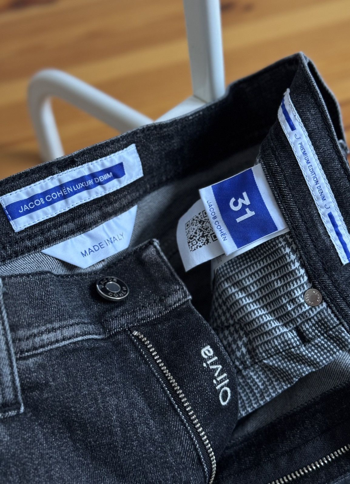 Jacob Cohen Jacob Cohen Black Slim Fit Stretch Jeans Denim Pants 31-33 Size US 33 - 11 Thumbnail