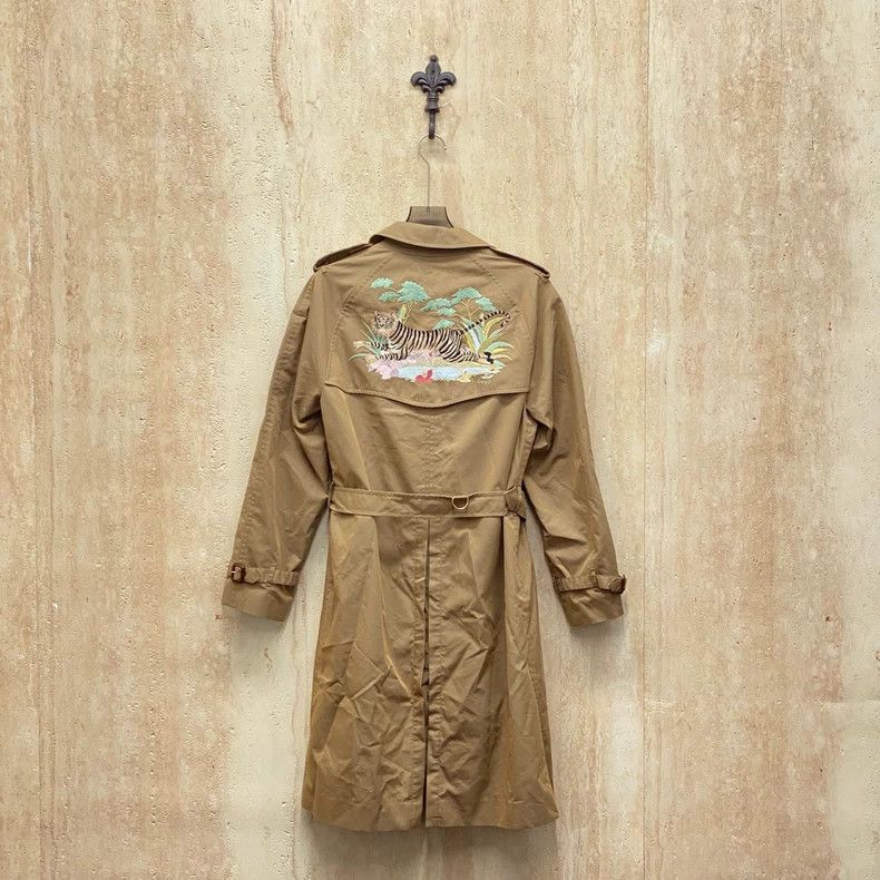 Gucci Gucci Brown embroidered tiger double-breasted gold-button w Size L / US 10 / IT 46 - 2 Thumbnail