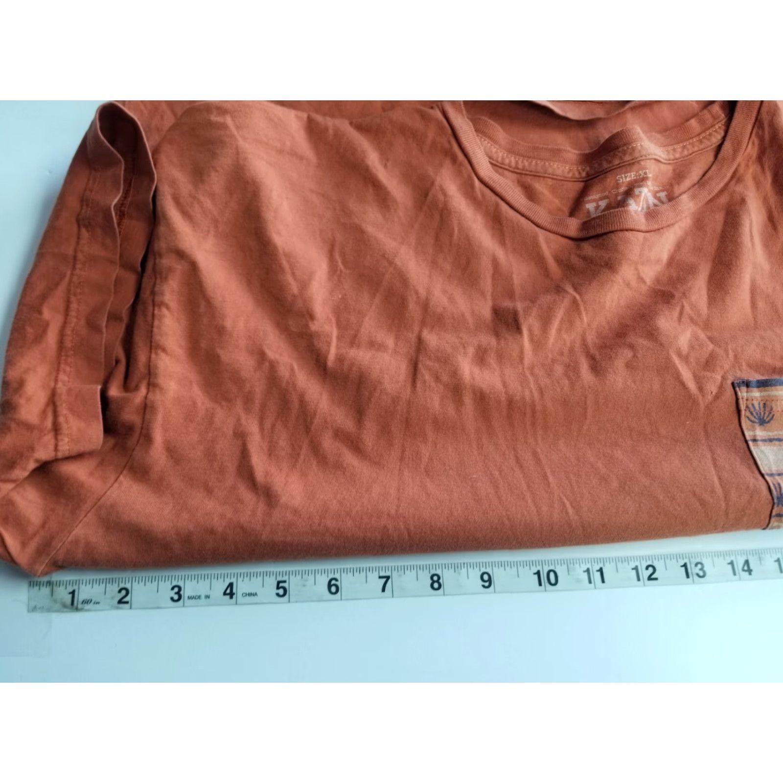 Katin Katin Mens XL Light Brown S Pocket Short Sleeve Crew Neck T Shirt Distressed See Pics Size US XL / EU 56 / 4 - 3 Thumbnail