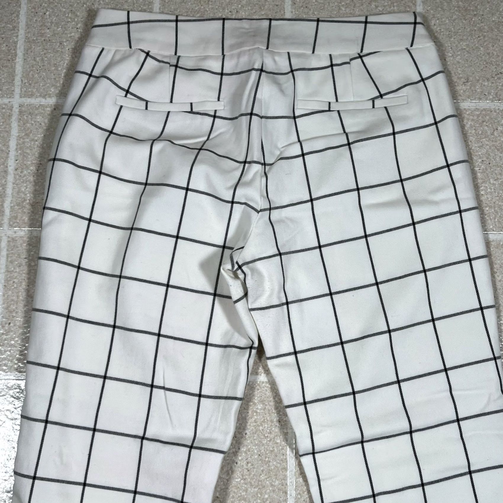 Willi Smith Willi Smith Dress Pants Women Stripe Grid Plaid Black/White Size 6 Regular Womens Pants Size 28" / US 6 / IT 42 - 4 Thumbnail