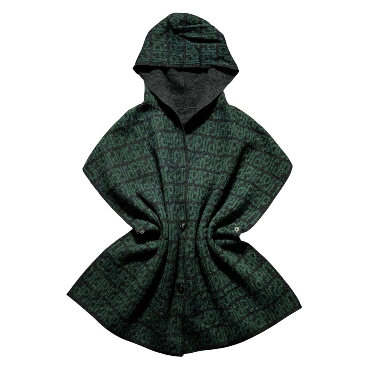 Japanese Brand Paul & Joe Double Side Hooded Scraft Cardigan Monogram Size US XXL / EU 58 / 5 - 1 Thumbnail