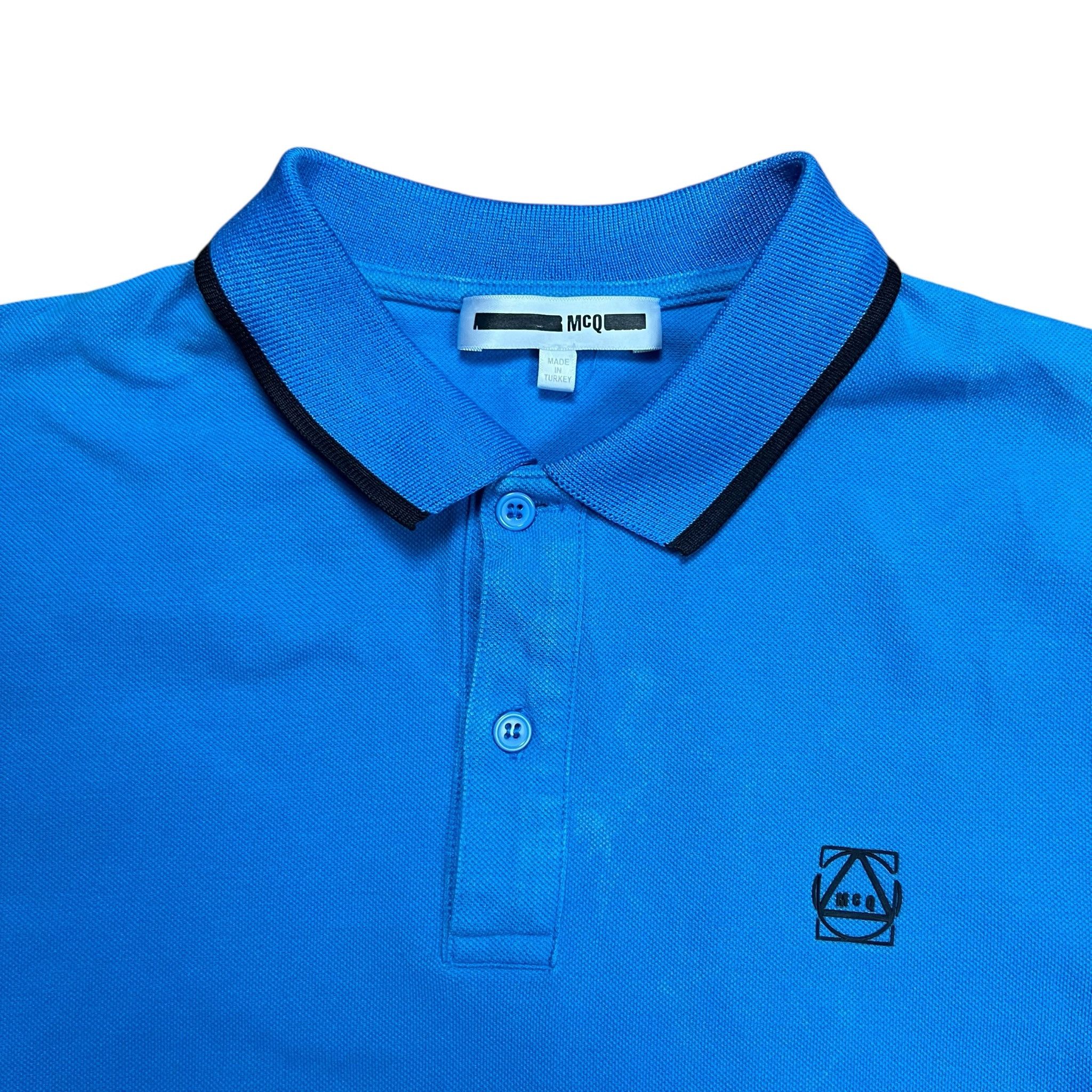 McQ Alexander McQueen MCQ Alexander McQueen Blue Polo Shirt - M Size US M / EU 48-50 / 2 - 3 Thumbnail