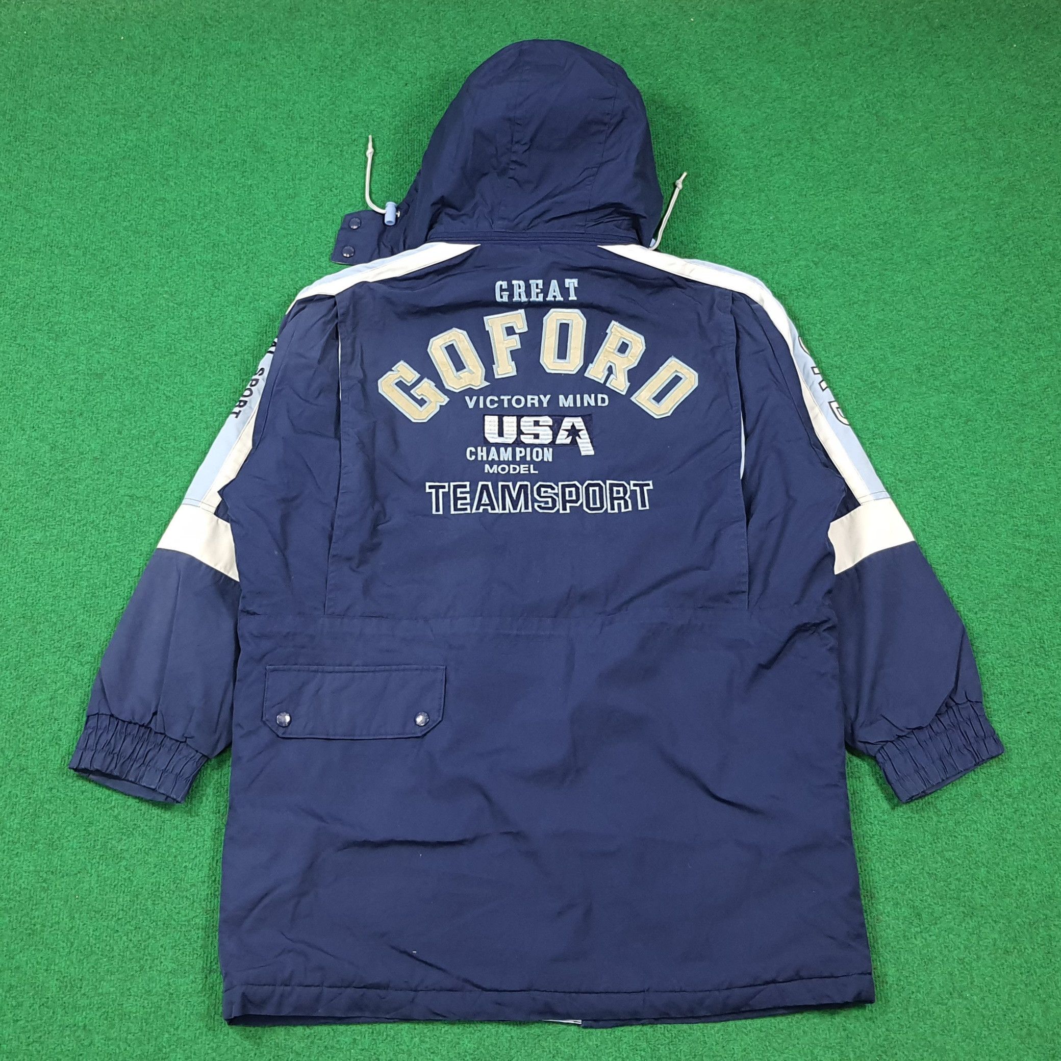 Vintage 90s GQford Club Team Sport Parka NYC Jacket C284N4