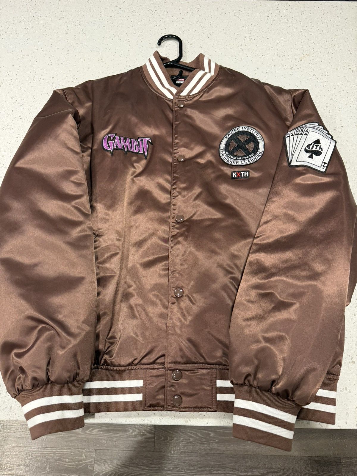 Kith Kith X Marvel X-Men Gambit Satin Bomber Jacket Size US M / EU 48-50 / 2 - 2 Thumbnail