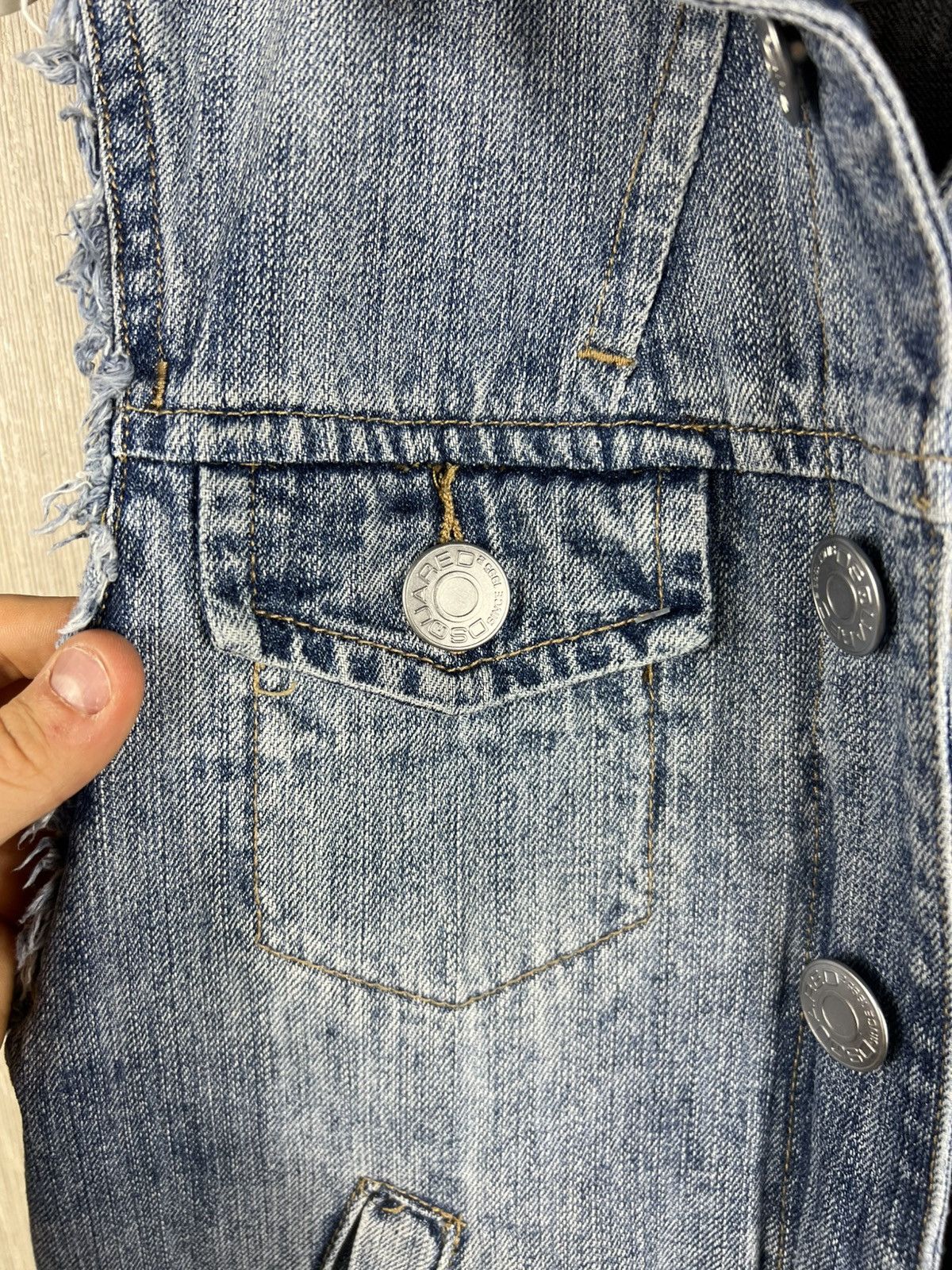 Dsquared2 Archive Dsquared2 denim sleeveless vest zip jacket vintage Size US M / EU 48-50 / 2 - 13 Thumbnail