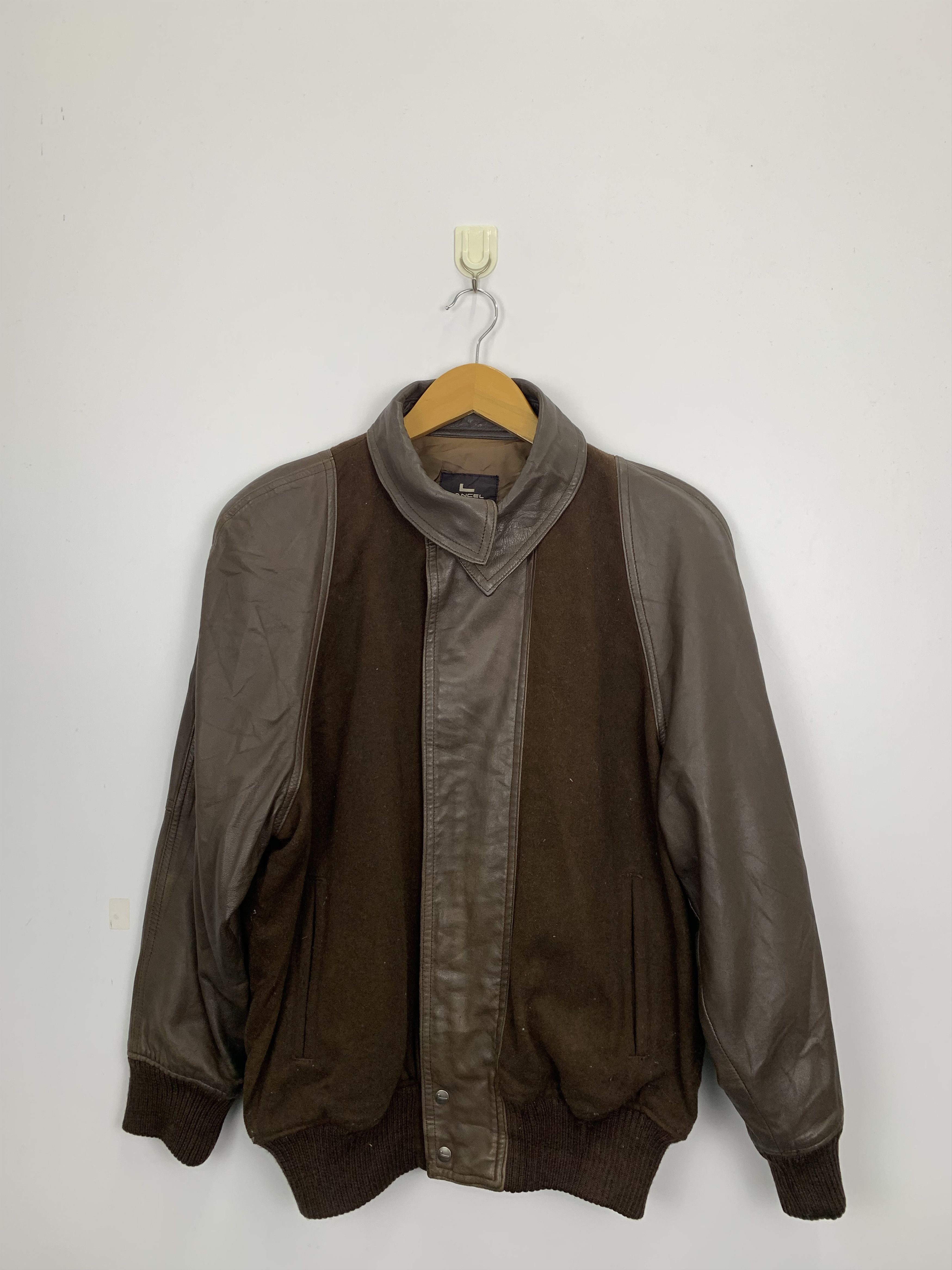 Lancel Vintage Lancel Wool Sleeve Leather Varsity Jacket V0468 Size US M / EU 48-50 / 2 - 1 Thumbnail
