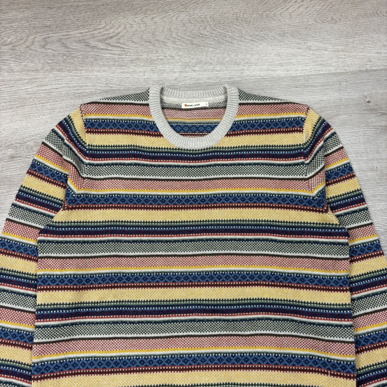 Marine Layer Marine Layer Archive Palomarin Jacquard Sweatshirt Large Size US L / EU 52-54 / 3 - 2 Thumbnail