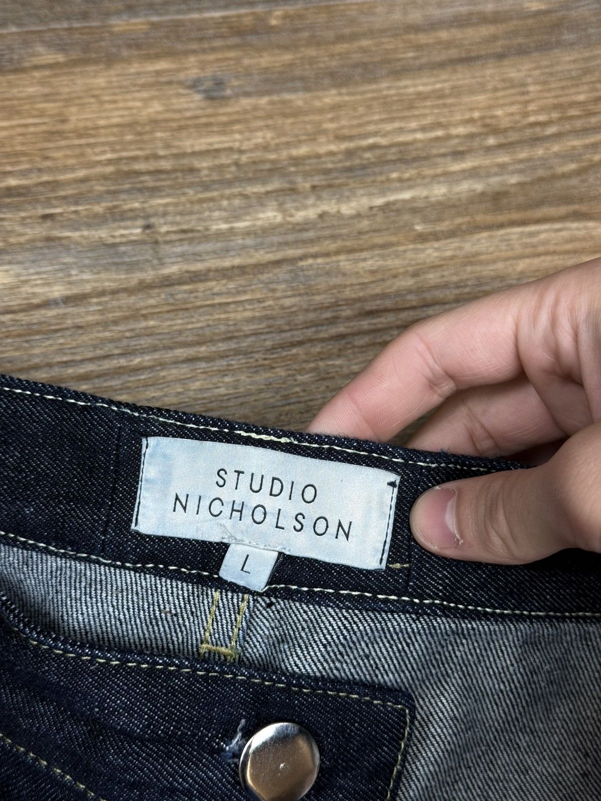 Studio Nicholson Studio Nicholson Bill SNM 102 Selvedge Blue Japanese Pants Size US 33 - 16 Thumbnail