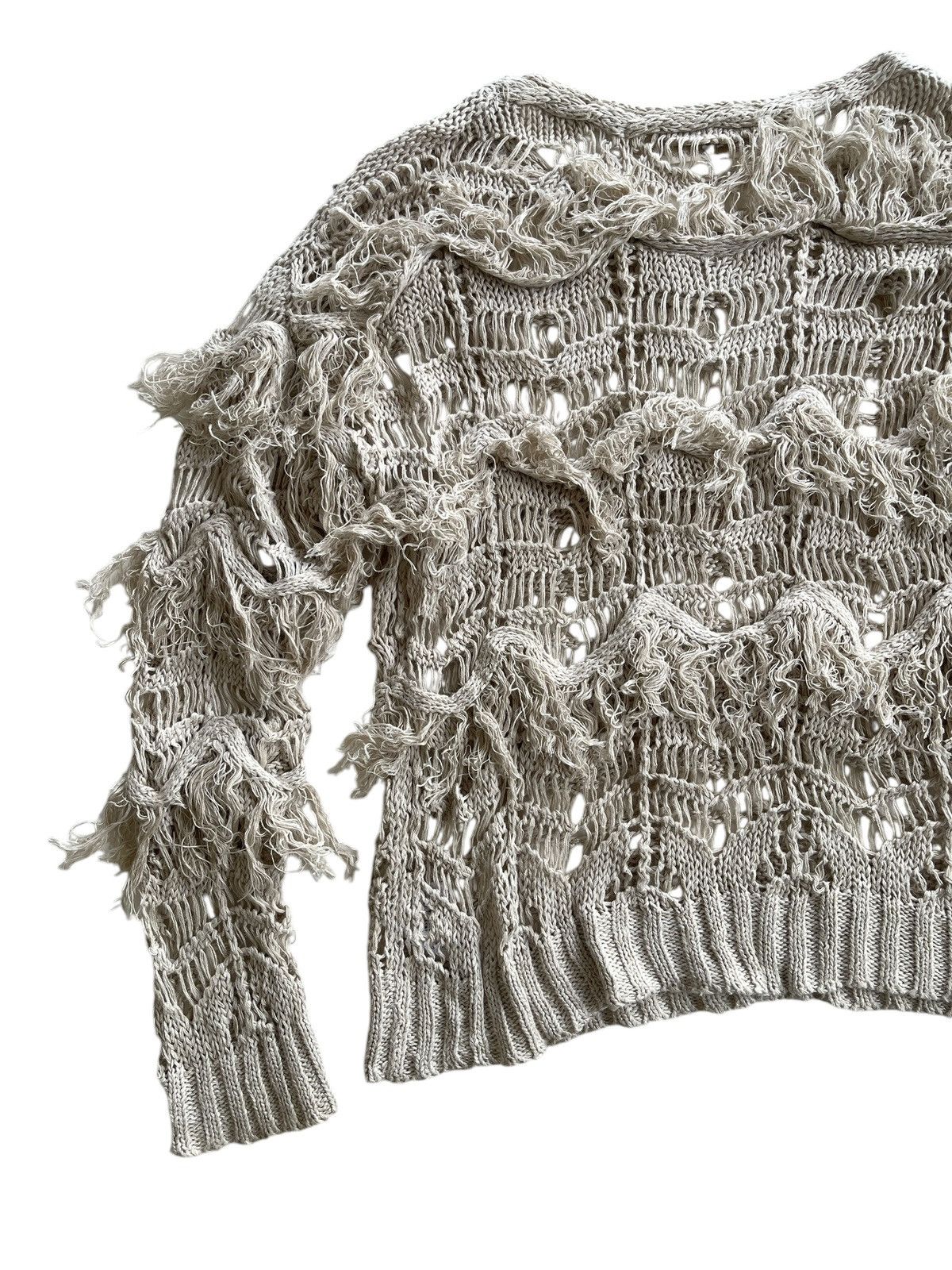 GOA G.O.A Net Fringe Knitted Sweater Size M / US 6-8 / IT 42-44 - 11 Thumbnail