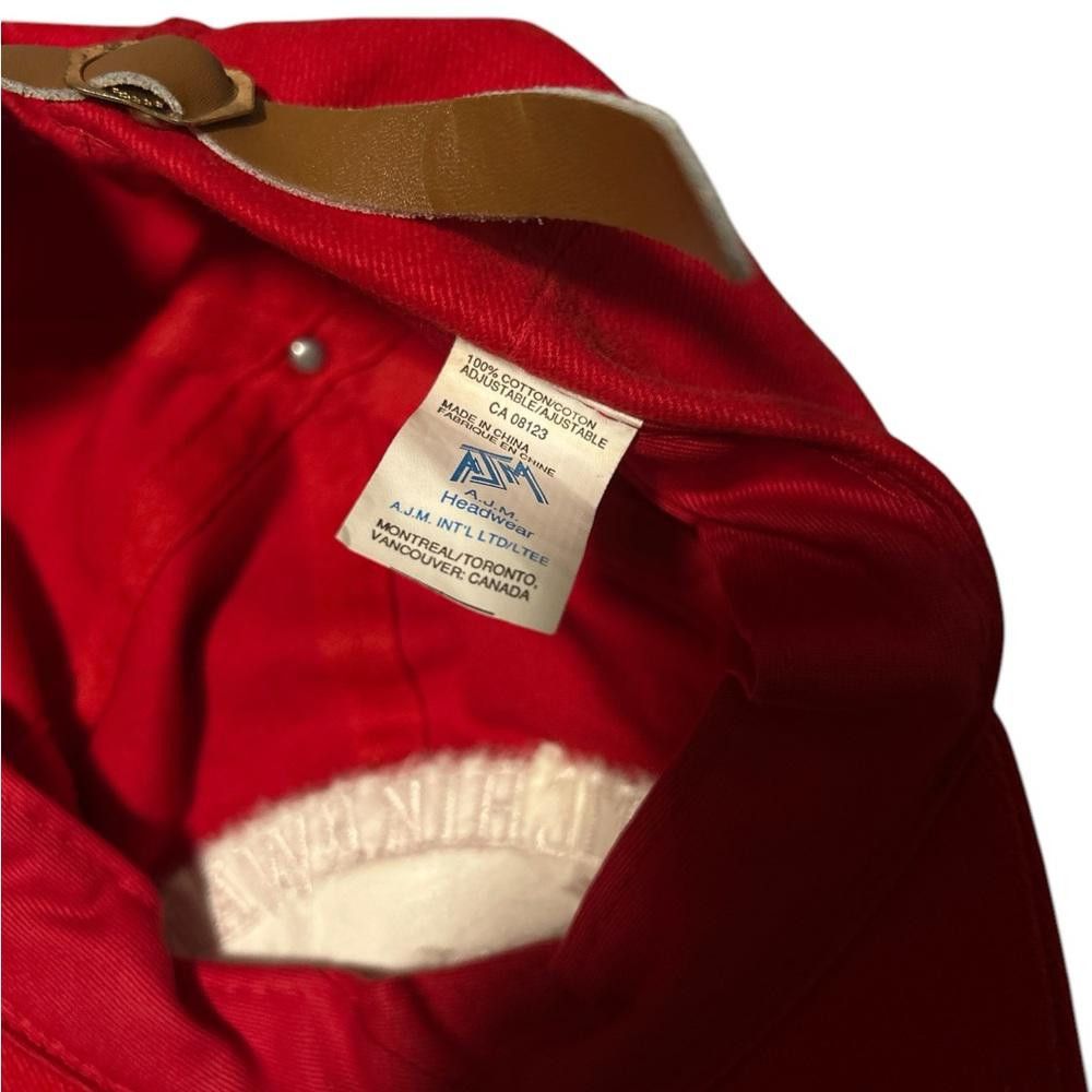 Designer Kitchikewan Red Baseball Cap Size ONE SIZE - 3 Thumbnail