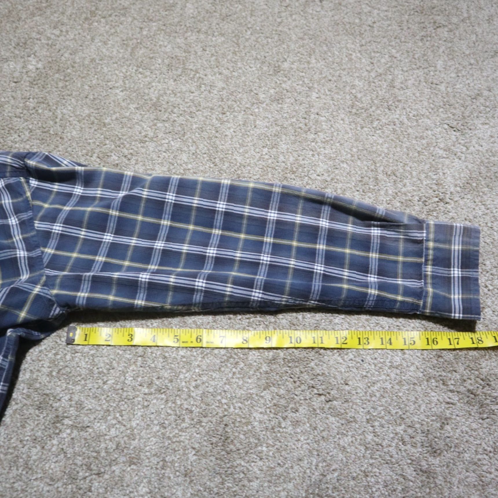Vintage Nike Shirt Arizona Jean Co Blue Plaid Shirt Button Up Long Sleeve Adult Men Size S Small Size US S / EU 44-46 / 1 - 7 Thumbnail