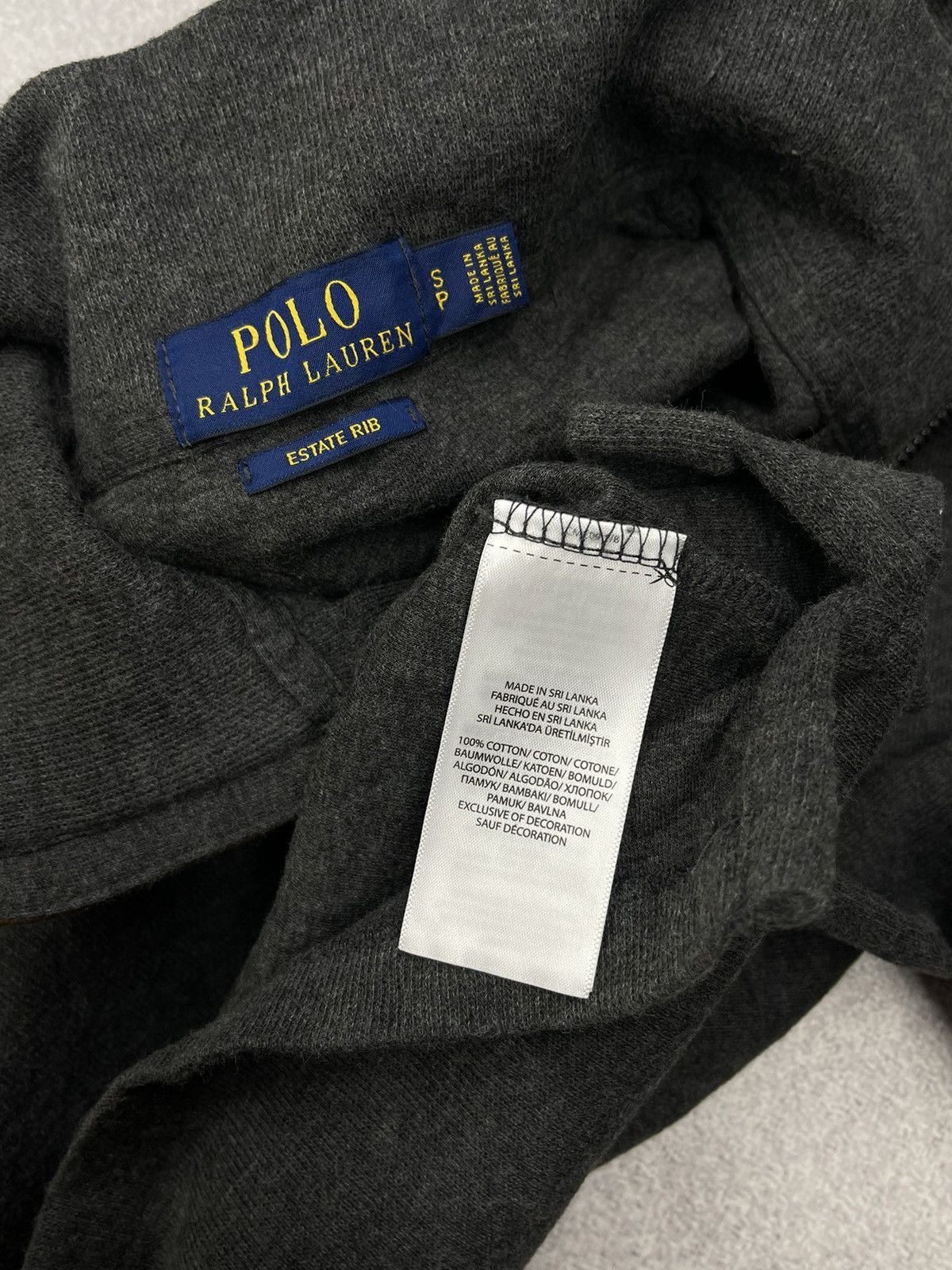 Polo Ralph Lauren × Ralph Lauren Blue Label × Vintage Mens Polo Ralph Lauren Half Zip Sweater Grey Y2K Rugby Size US S / EU 44-46 / 1 - 7 Thumbnail