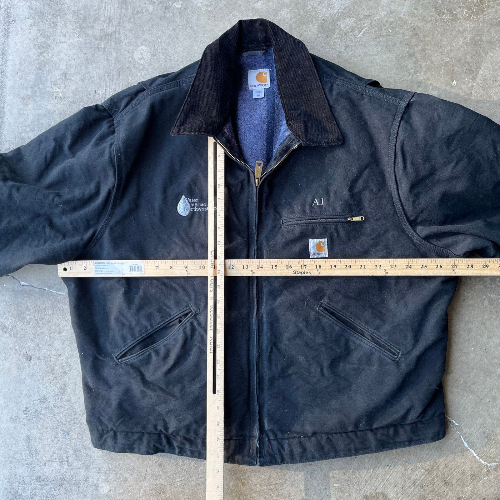 Vintage VINTAGE BLACK CARHARTT DETROIT JACKET J97 2XL CARPENTER Size US XXL / EU 58 / 5 - 6 Thumbnail