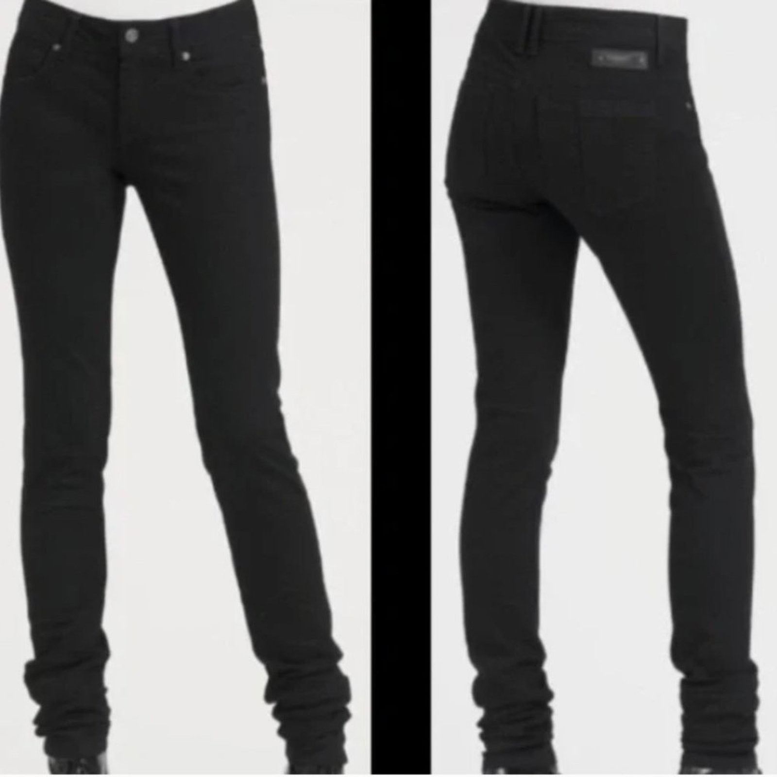 Burberry Burberry Brit Slim Skinny Black Jeans New with Tags Size 26 Size 26" / US 2 / IT 38 - 1 Thumbnail