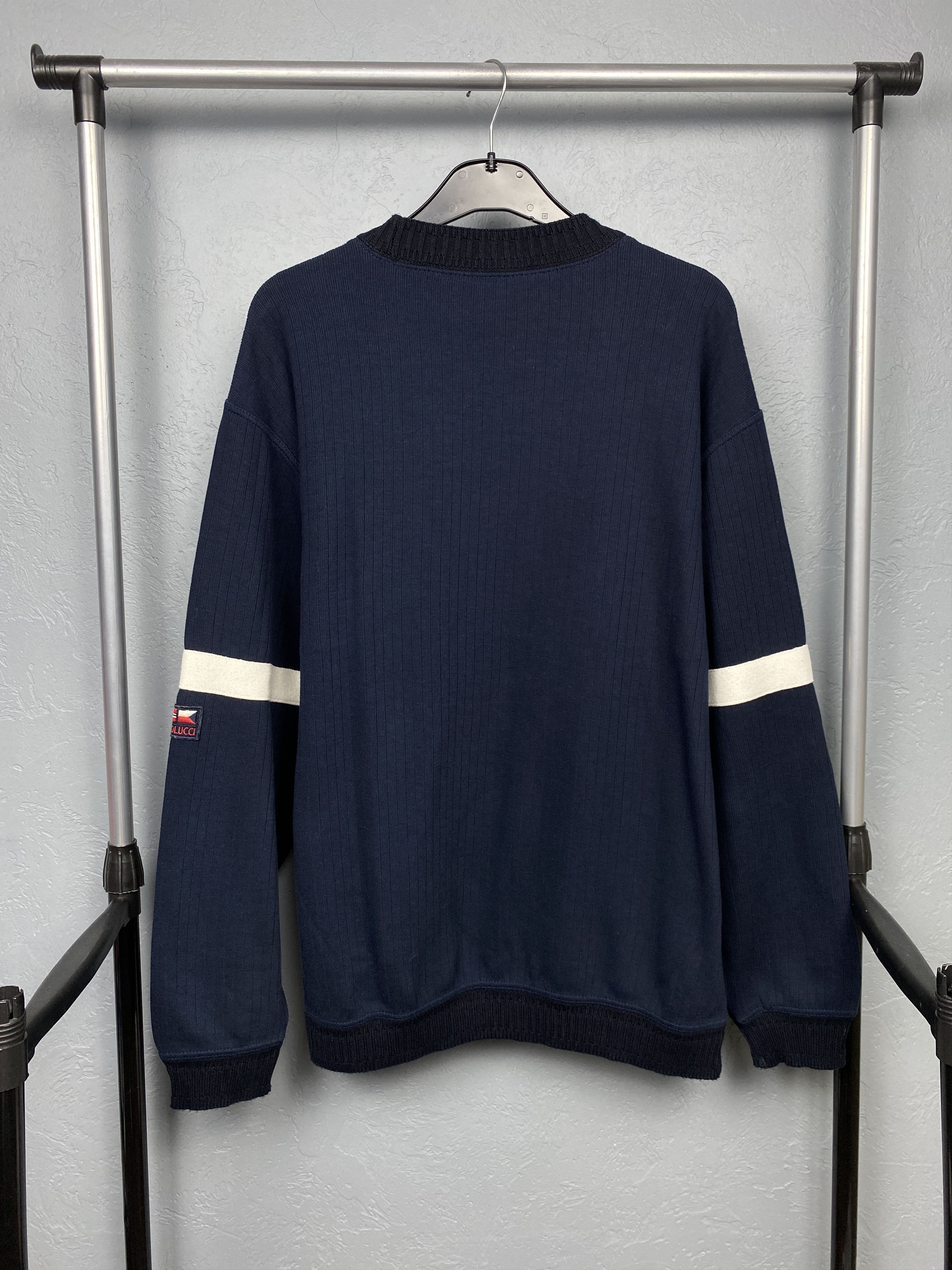 Carlo Colucci Carlo Colucci Vintage Mens Knit Crew Neck Sweater Size US L / EU 52-54 / 3 - 6 Thumbnail