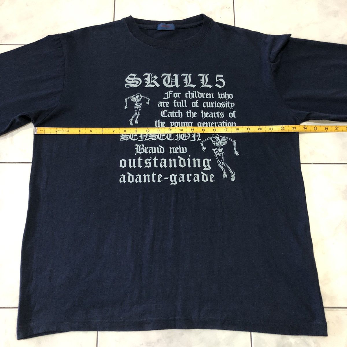 Japanese Brand Vincere Japanese Skull Poem Adante-Garade AKA Avant Garde Size US L / EU 52-54 / 3 - 24 Thumbnail