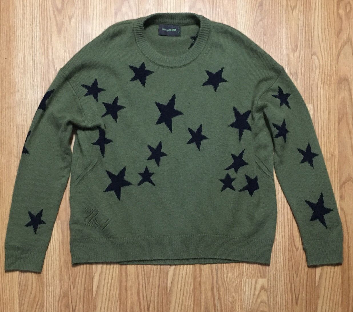 Zadig & Voltaire Zadig & Voltaire Markus Stars Cashmere Sweater Size L Size L / US 10 / IT 46 - 7 Thumbnail