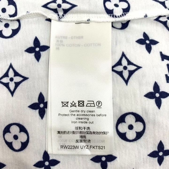 Louis Vuitton Louis Vuitton 2022 White Monogram Cotton T-Shirt Size US L / EU 52-54 / 3 - 6 Thumbnail