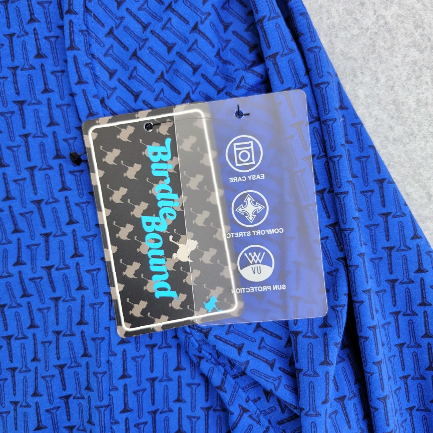 Vintage Birdie Bound shirt Mens XL Blue Golf 1/4 Zip Long Sleeve Pullover Graphic Print 2020s Activewear Golf Tee Size US XL / EU 56 / 4 - 4 Thumbnail