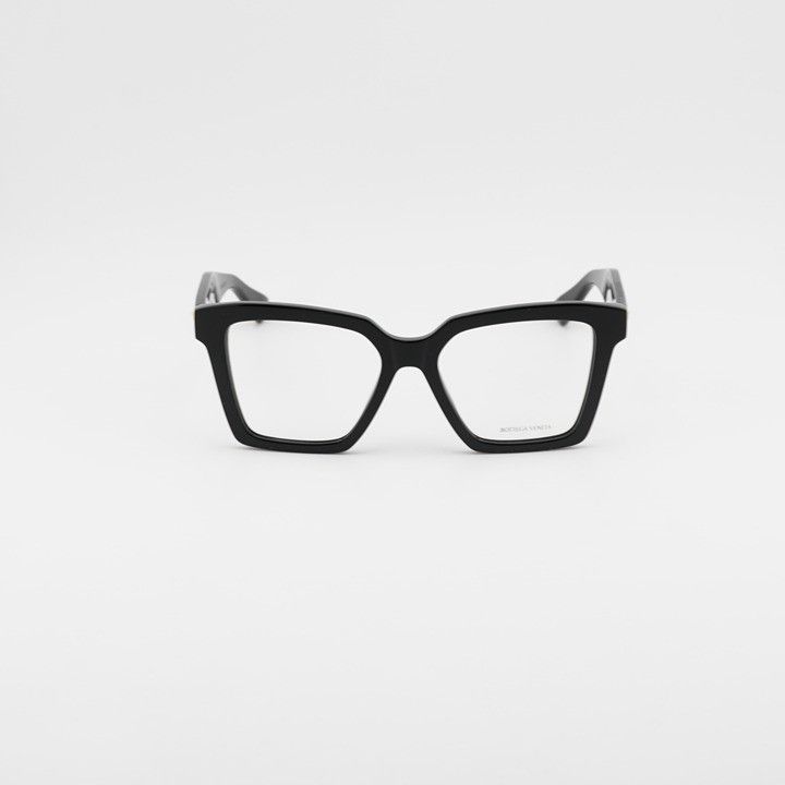 Bottega Veneta Bottega Veneta BV1458O 001 Eyeglasses Black 52mm Square Fram Size ONE SIZE - 5 Thumbnail