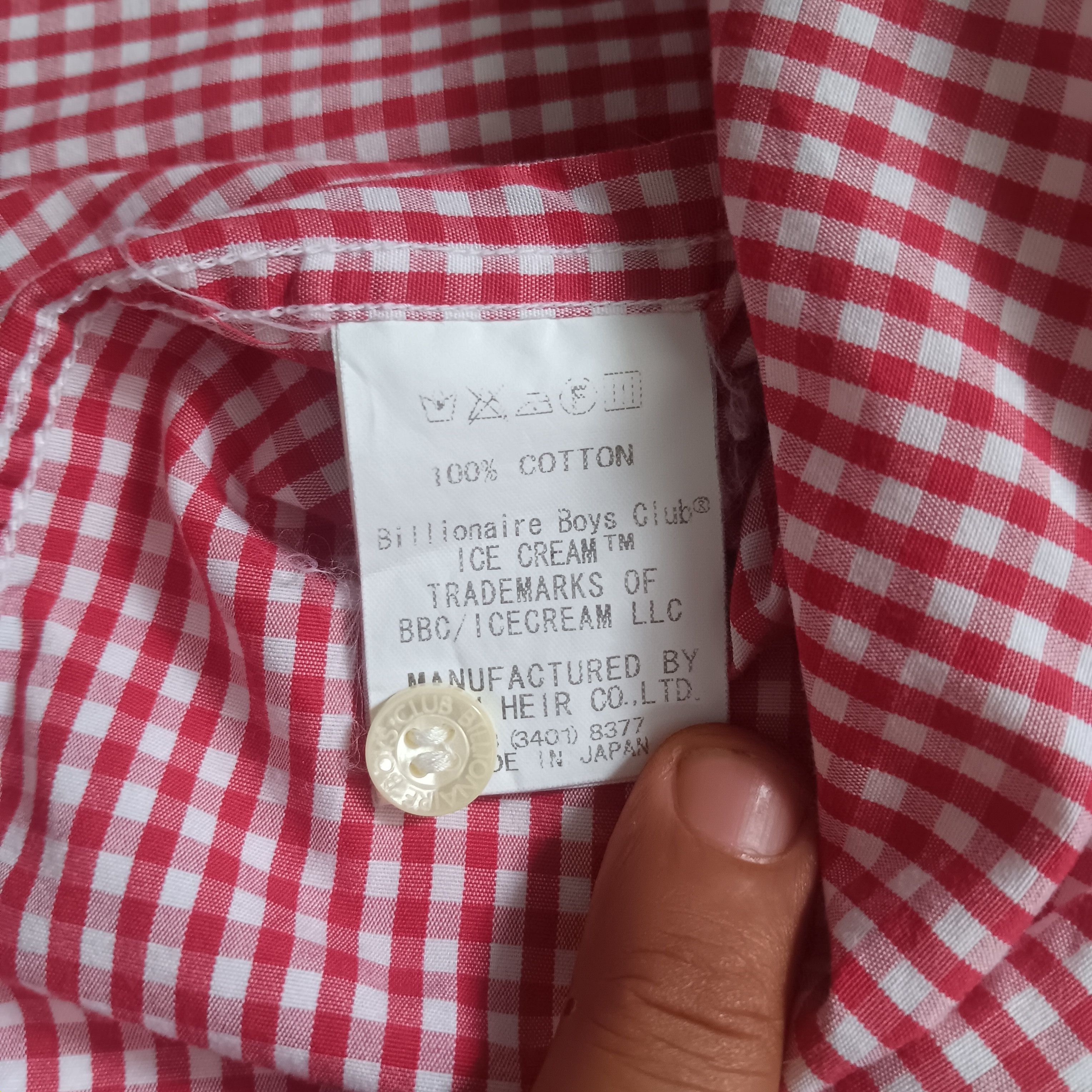 Billionaire Boys Club × Icecream × Japanese Brand Billionaire boys club (BBC) shirt button Size US S / EU 44-46 / 1 - 6 Thumbnail