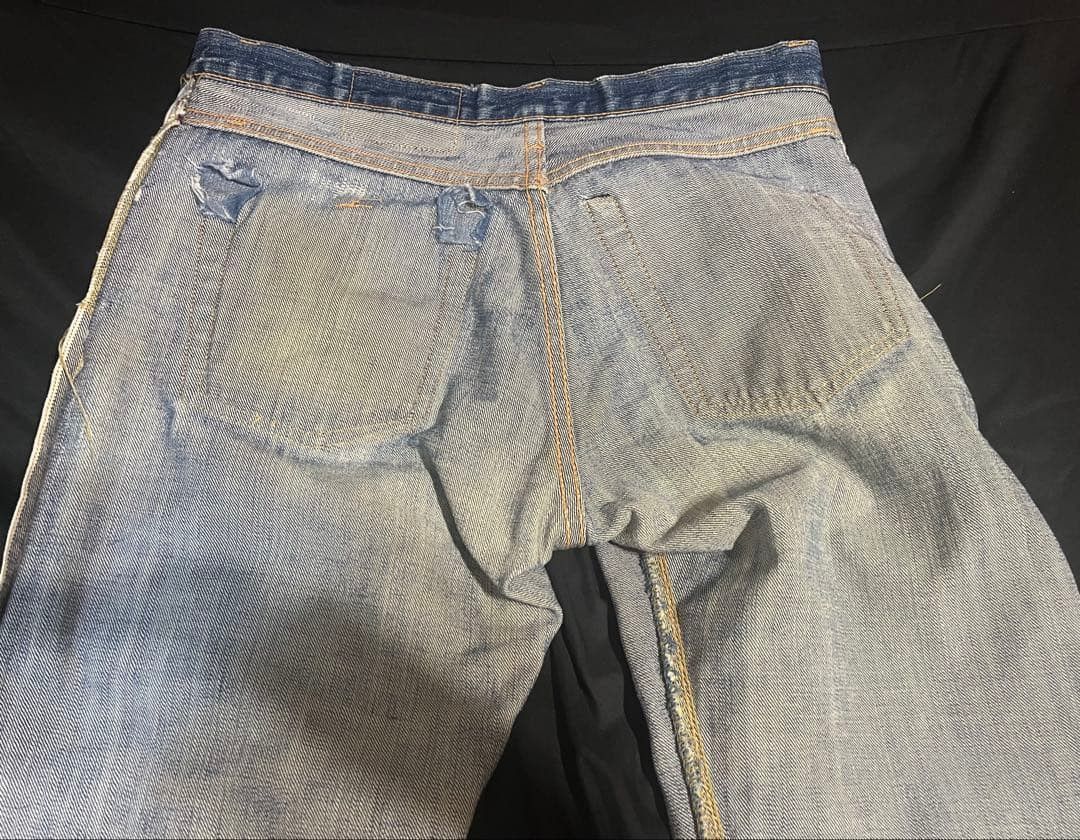 Japanese Brand Vintage Japanese Brand Faded Blue Wash Distressed Jeans Size US 30 / EU 46 - 11 Thumbnail