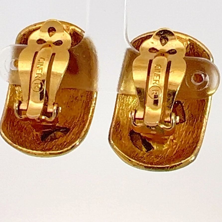 & Other Stories Ciner Moghul India Large Gripoix Gold Clip Earrings Size ONE SIZE - 5 Thumbnail
