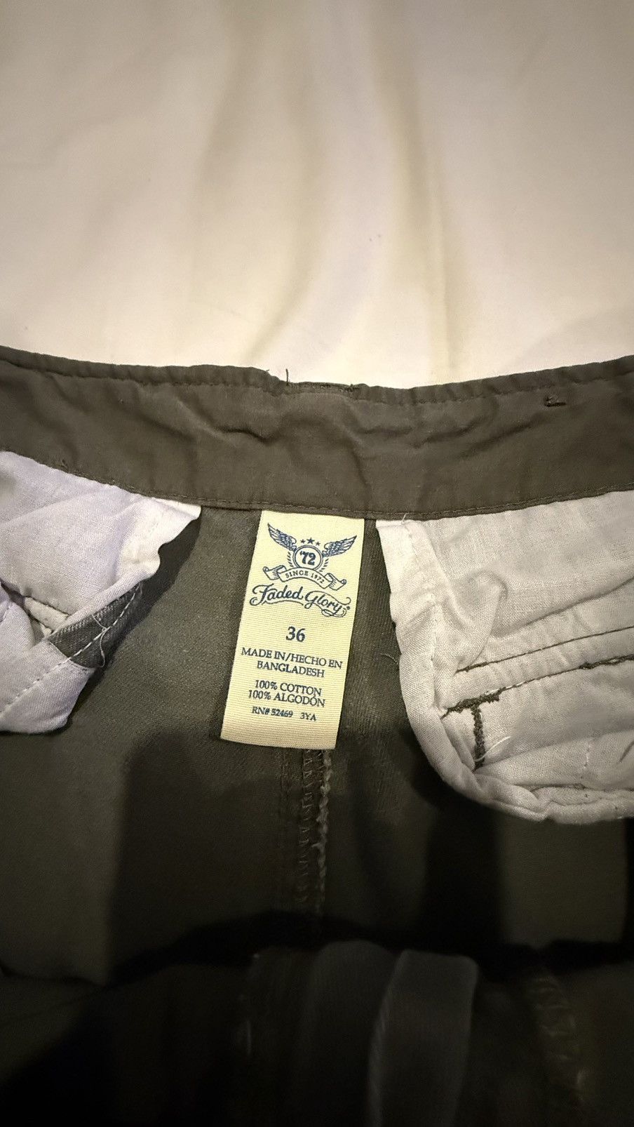 Faded Glory Cargo olive Shorts Size US 36 / EU 52 - 3 Thumbnail