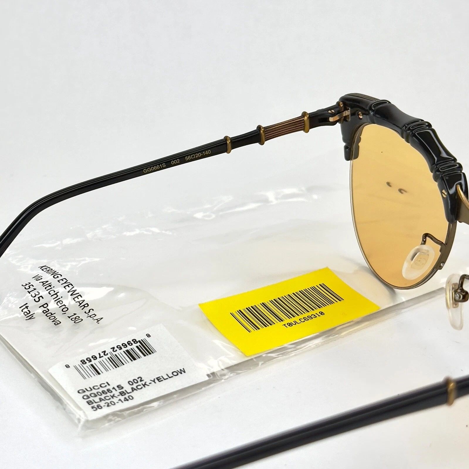 Gucci GUCCI GG0661S 0661 Cat Eye Bamboo Black 002 Sunglasses Size ONE SIZE - 11 Thumbnail