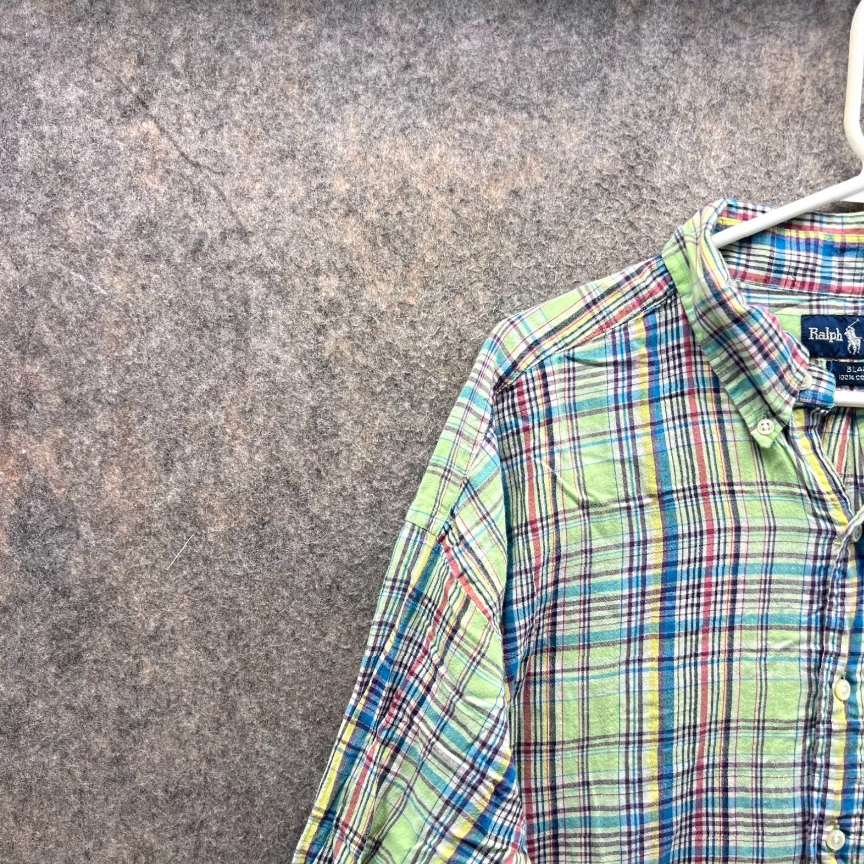 Ralph Lauren Ralph Lauren Shirt Men XXL Green Blue Casual Button Down Plaid Vintage Blake Size US XXL / EU 58 / 5 - 3 Thumbnail