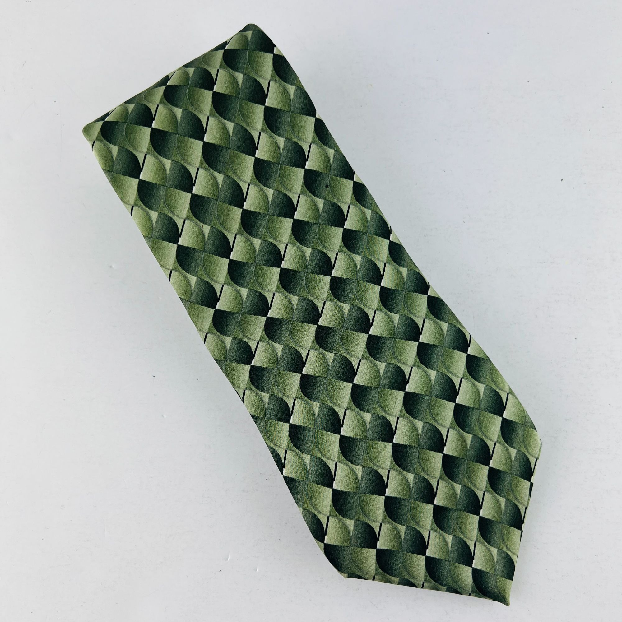 Bugatti Bugatti Abstract Design Necktie Tie 100% Imported Silk Size ONE SIZE - 1 Thumbnail