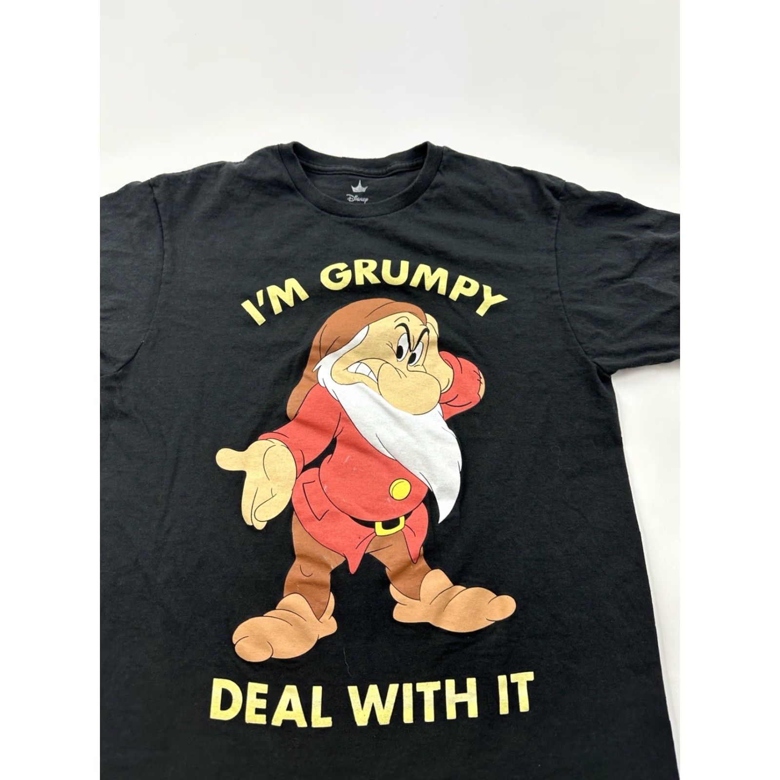Disney Disney Grumpy Shirt Mens Medium Black Short Sleeve Deal With It T-Shirt Size US M / EU 48-50 / 2 - 2 Thumbnail