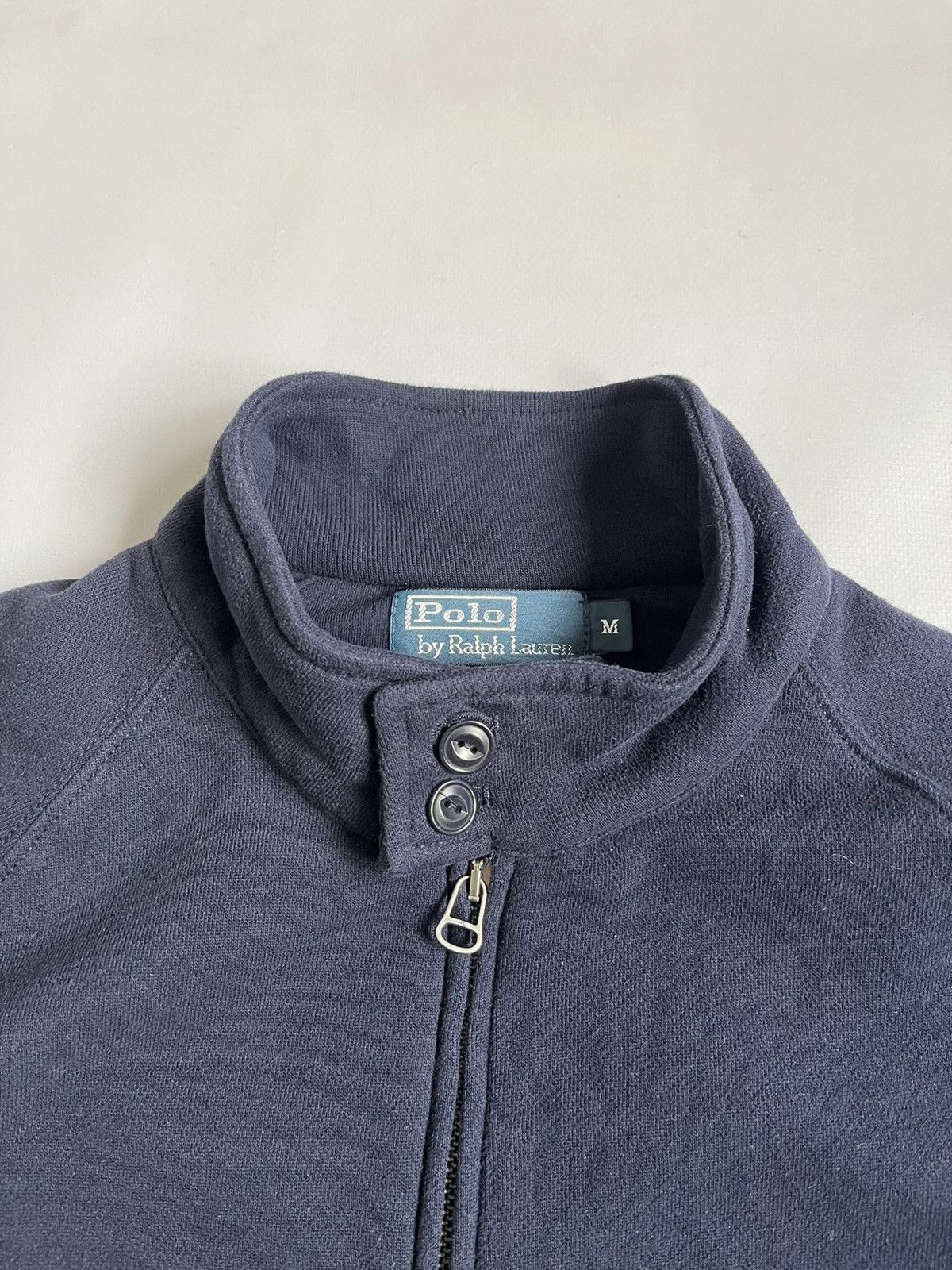 Polo Ralph Lauren Vintage 90s Polo Ralph Lauren Blue Cotton Bomber Sweatshirt Size US M / EU 48-50 / 2 - 3 Thumbnail