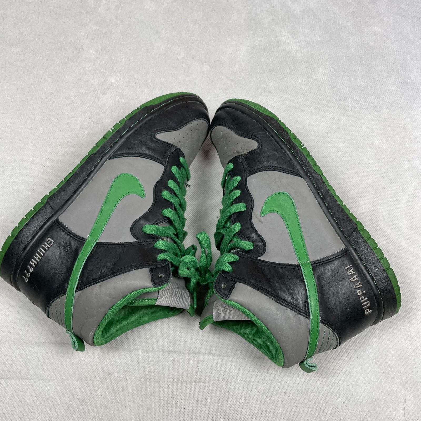 Nike × Vintage Nike ID Dunk High 432973-991 Men's Green Leather Shoes 7.5 Size US 7.5 / EU 40-41 - 3 Thumbnail