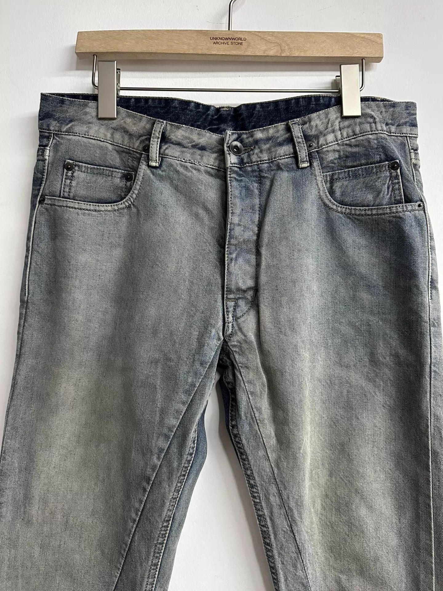 Rick Owens Rick Owens 17FW Slim Washed Mud-Dyed Jeans 32 Size US 32 / EU 48 - 2 Thumbnail