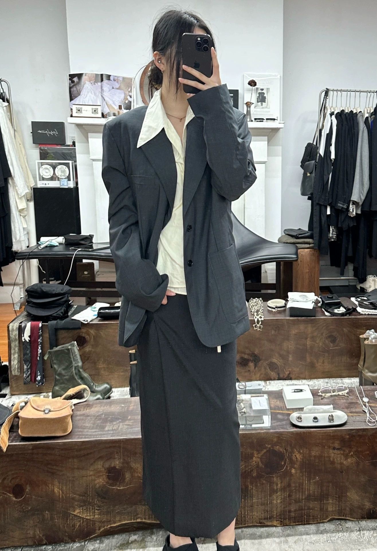 Lemaire Lemaire Gray Suit Size L Unisex Sharp Shoulder Size L / US 10 / IT 46 - 4 Thumbnail