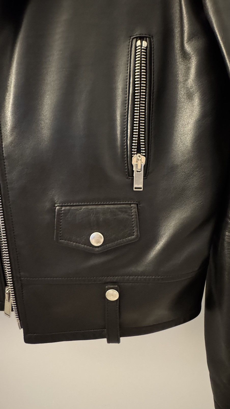 Saint Laurent Paris Saint Laurent L01 Classic Black Leather Biker Jacket Size US S / EU 44-46 / 1 - 13 Thumbnail